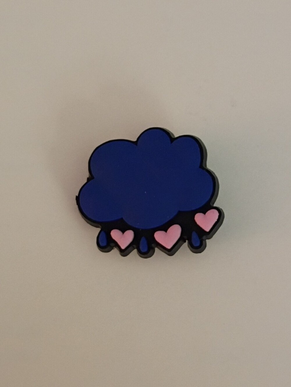 10 for $10 Jibbitz Croc Charm - Grumpy Bear Belly Badge Rain Cloud2 - Care Bears